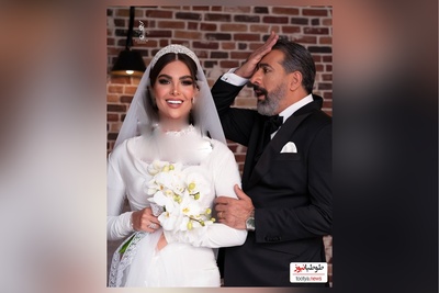 رمانتیک بازی عاشقانه محمد نادری و همسرش مابین هزاران نفر فردای شب عروسی
