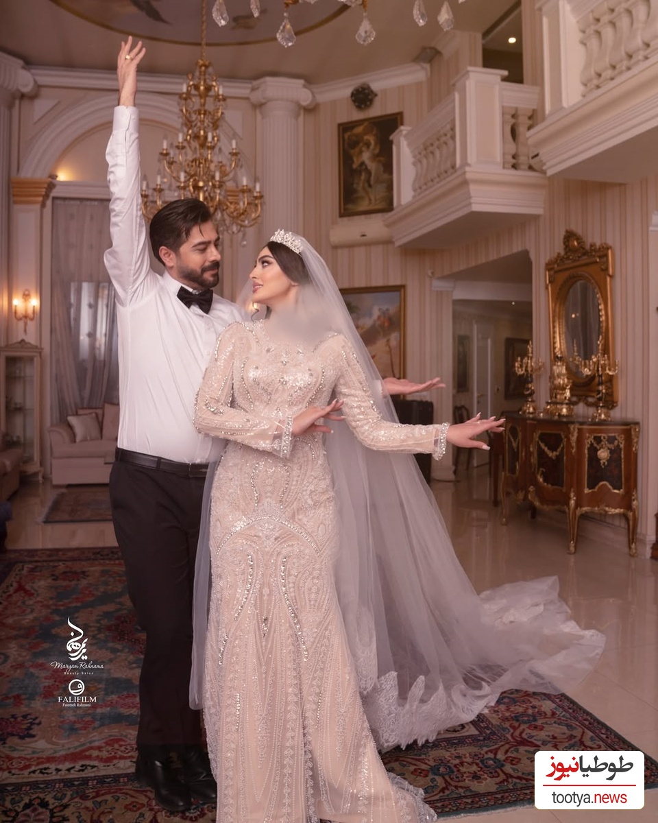پارت دوم جشن عروسی مریم مومن مزین به جملات عاشقانه سهیل قاصدی: جونم رو رفیقم رو دارم برای اولین بار توی لباس عروسی میبینم😍❤+فیلم