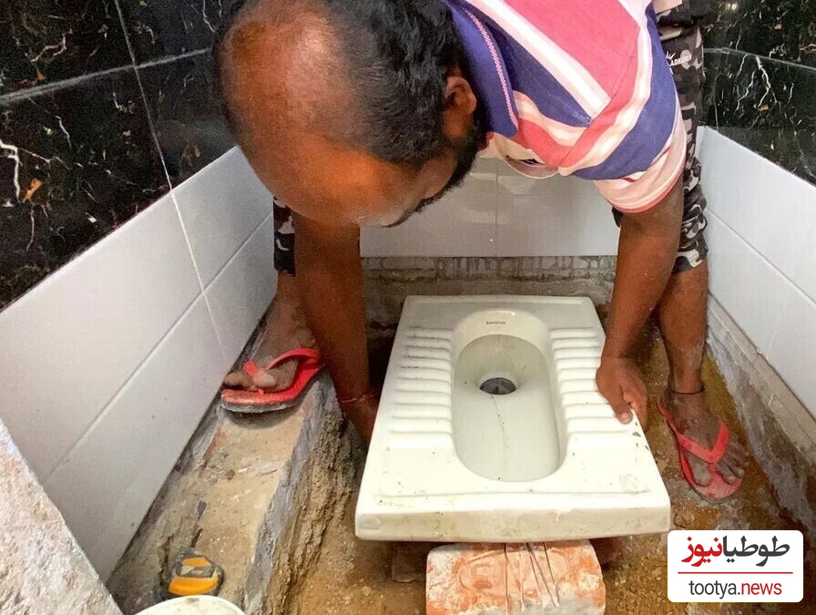 خلاقیت خنده‌دار اوستا بنای ایرانی در چیدمان توالت با حضور افتخاری تیر چراغ  حماسه ساز شد+ فیلم