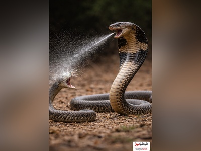 (ویدئو) مستند حیات وحش حیوانات/  نبرد سرسخت مار موذی و مار کبری