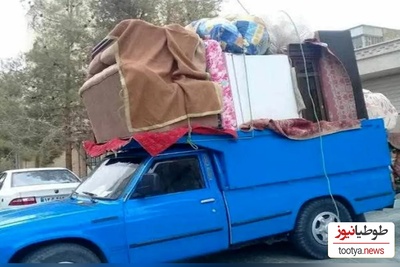 خلاقیت  خنده‌دار راننده نیسان بی‌اعصاب ایرانی در نوشته پشت کامیونی حماسه ساز شد/ داداش این طوری که منم ترسیدم😂