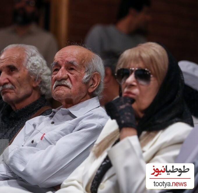 حضور هنرمندان در مراسم یادبود استاد ناصر تقوایی/ مارال بنی آدم و علی سرابی، سمیرا حسن پور، پوران درخشنده، تهمینه میلانی