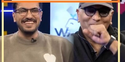مهران مدیری بد سوتی داد: تا یه هفته پیش نمیدونستم تو وجود داری! امیرحسین همسر خوبیه😂/بله آقای قیاسی هر که طاووس خواهد جور هندوستان کشد