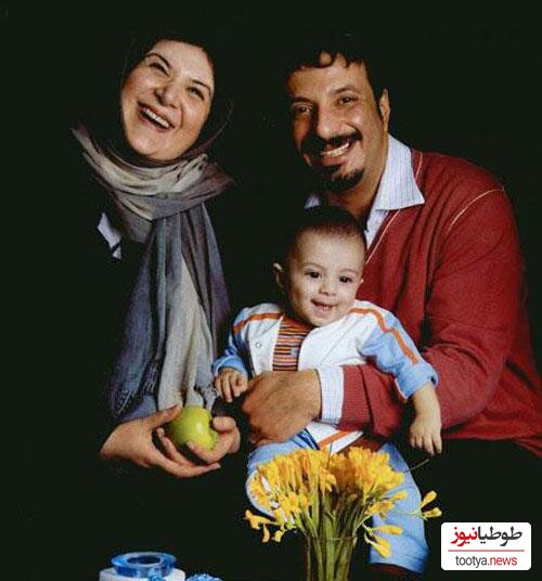 (عکس) همسر و پسر واقعی همای سعادت پایتخت(ریما رامین فر)/پسرش حتی از خودشو همسرش بلندتره!