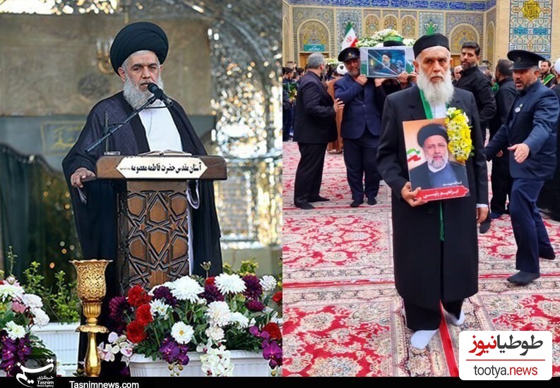 متفاوت حجت الاسلام مومنی در تشییع "شهید رئیسی"