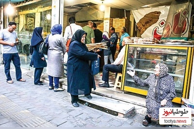 خلاقیت تحسین‌برانگیز و  انسان دوستانه نانوایی شهر تبریز حماسه آفرید/ هنوزم آدم های خوب میشه پیدا کرد